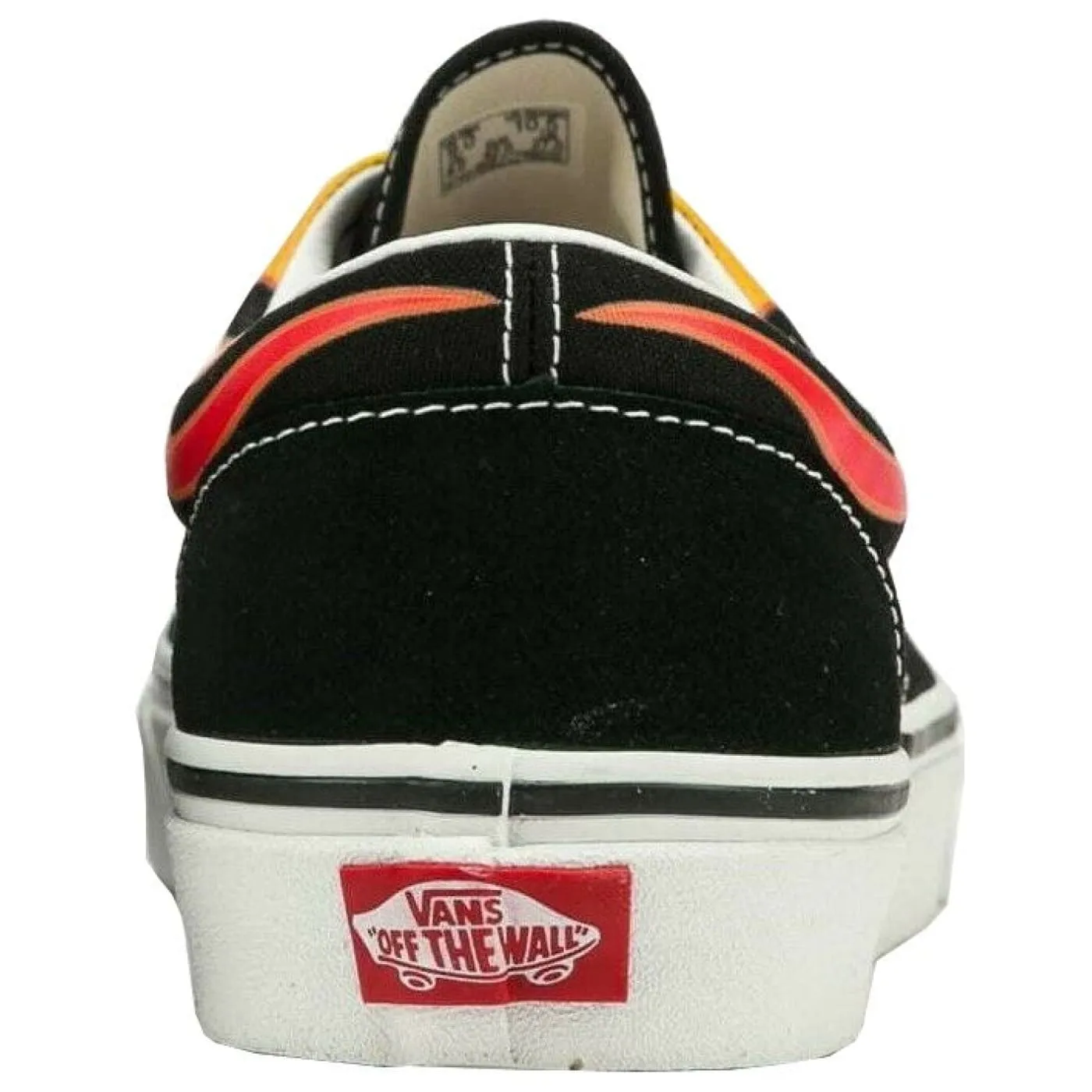 Vans UA Era Flame Black Unisex Canvas Skate Trainers